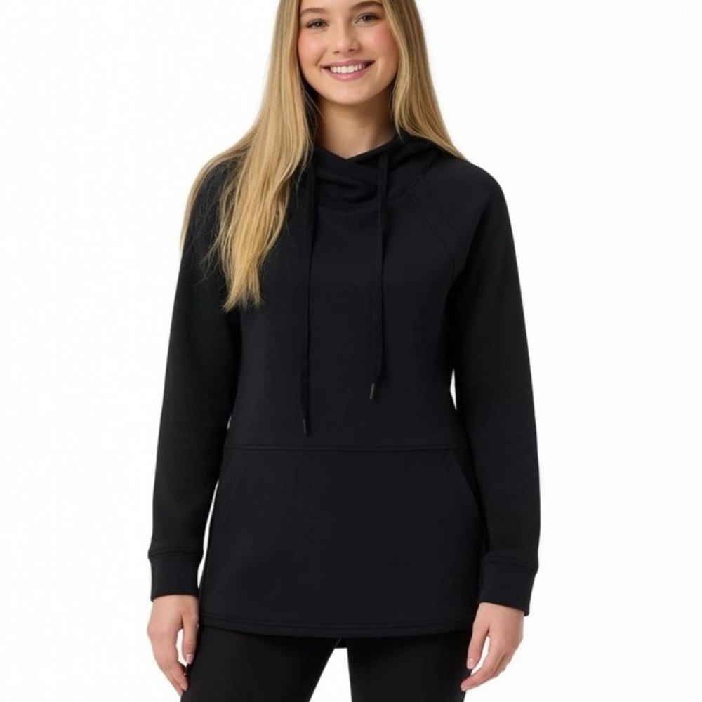 32 Degrees Heat Womens Tech Pullover Black Hoodie Size Small